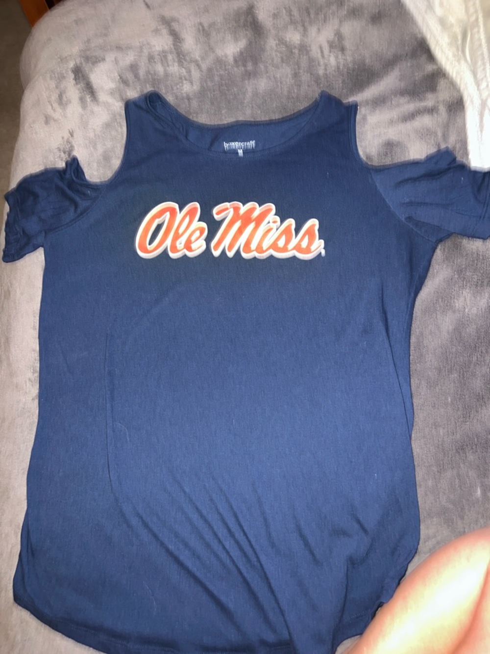 boxercraft Navy Blue Crew Neck Tee - M OLE MISS